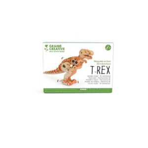 Maquette T-Rex en bois en trois dimensions, à assembler en version mécanique
