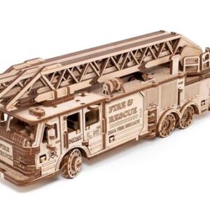 Maquette 3D en bois - Camion de pompier 37,8 cm