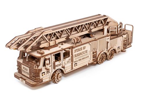 Maquette 3D en bois - Camion de pompier 37,8 cm