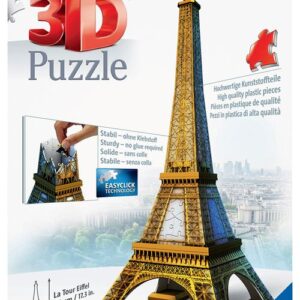 Puzzle 3D Ravensburger Tour Eiffel, modèle architectural à assembler et exposer