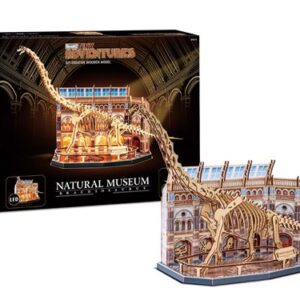 Puzzle 3D Brachiosaurus en bois composé de 216 pièces pour amateurs de dinosaures