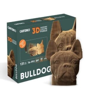Cartonic puzzle 3D Bulldog, puzzle en volume au sujet animalier naturel