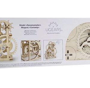 Puzzle 3D Ugears dynamomètre, maquette mécanique tridimensionnelle à assembler