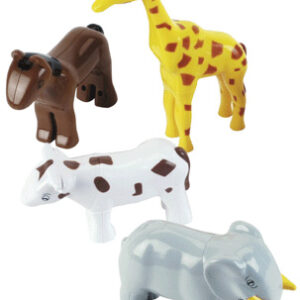 Puzzle 3D magnétique animaux sauvages, lot de quatre puzzles à assembler.