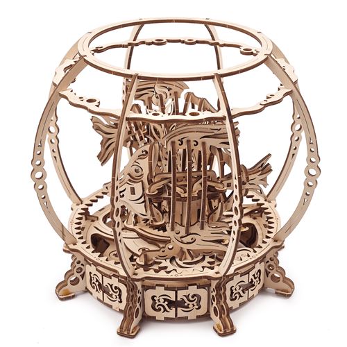 Aquarium Ugears, puzzle 3D en bois sur le thème d’un aquarium