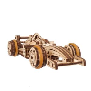 Bolide Compact puzzle 3D en bois, maquette automobile à reconstituer