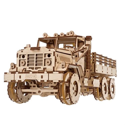 Camion de merchandise UGEARS, puzzle 3D en bois de la catégorie maquettes mécaniques.