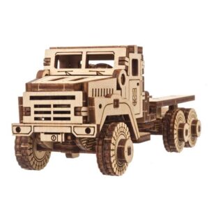 Puzzle 3D camion militaire Ugears en bois, maquette mécanique