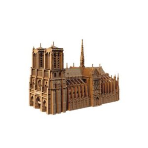 Puzzle 3D Notre-Dame de Paris au rendu naturel, modèle architectural à assembler