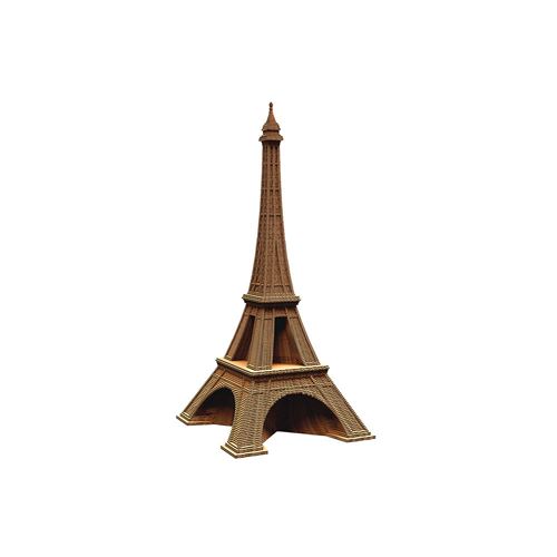 Puzzle 3D Cartonic Tour Eiffel naturel représentant le monument en volume.