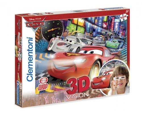 Clementoni puzzle 3D Voitures, puzzle en volume sur le thème automobile.