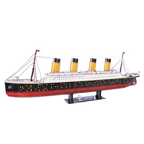 Cubic Fun Puzzle 3D Titanic LED, puzzle en volume de 266 pièces