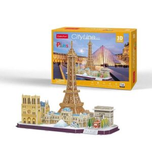 Puzzle 3D Cubic Fun Paris, assemblage en volume sur le thème de la capitale