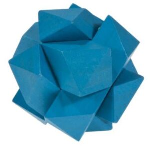 Fridolin 17186 puzzle 3D bleu au motif de nœud anguleux