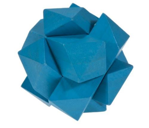 Fridolin 17186 puzzle 3D bleu au motif de nœud anguleux