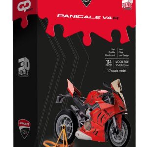 Puzzle 3D Ducati Panigale V4, modèle de moto composé de 120 pièces