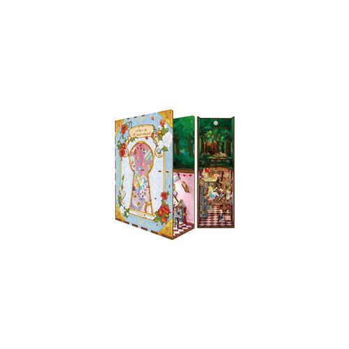 Kit Book Nook Alice au pays des merveilles avec éclairage LED intégré