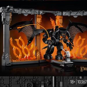 LEGO Book Nook du Balrog, modèle de construction décoratif inspiré du Seigneur des Anneaux