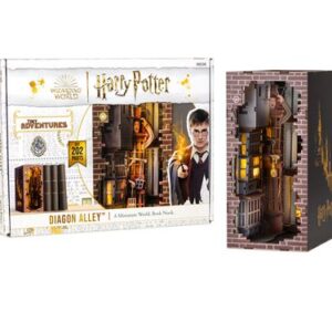 Book Nook Revell Diagon Alley présenté comme maquette décorative de bibliothèque
