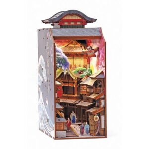 Book Nook Sakura Lane en bois, ruelle japonaise miniature avec éclairage LED