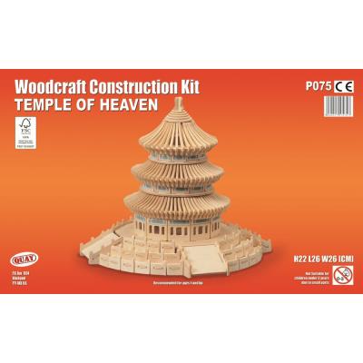 Maquette en bois Temple du ciel, modèle miniature au sujet architectural