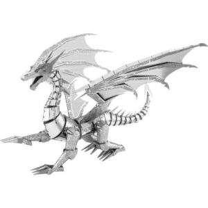 Metal Earth Iconx Dragon d'Argent, maquette en métal à assembler en forme de dragon