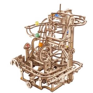 Palan à spirale Ugears, maquette mécanique en bois pour piste de billes