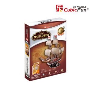 Puzzle 3D May Flower Cubic Fun de 111 pièces, difficulté indiquée 4/8