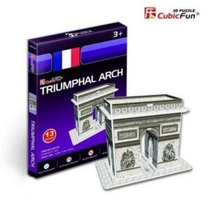 Puzzle 3D Arc de Triomphe de la Série Mini, modèle parisien en 13 pièces