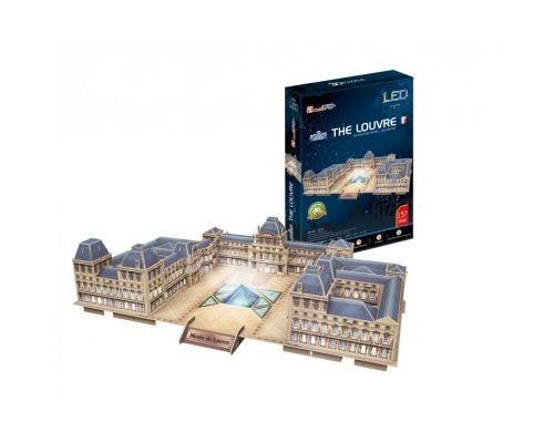 Puzzle 3D Louvre Cubic Fun avec 137 pièces et éclairage LED