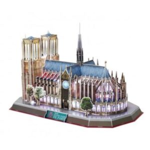 Puzzle 3D Notre-Dame de Paris Cubic Fun avec 149 pièces et LED