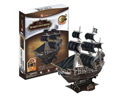 Puzzle 3D Queen Anne's Revenge, modèle de navire de 155 pièces