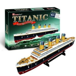 Puzzle 3D Titanic Cubic Fun en 35 pièces, modèle tridimensionnel du paquebot