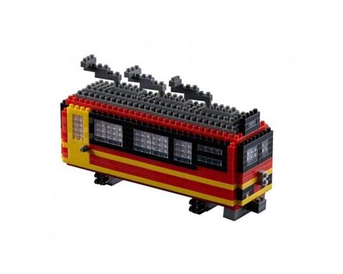 Puzzle 3D Brixies Train Suisse, modèle Nano de 370 pièces à assembler