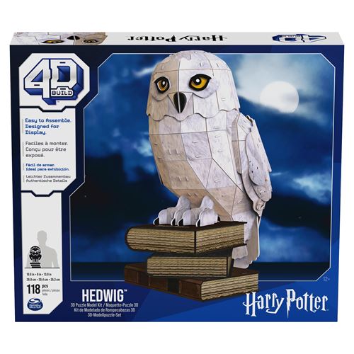 Puzzle 3D Harry Potter Hedwige, modèle 4D Build de 188 pièces