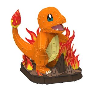 Puzzle 3D Salamèche Pokémon à assembler, avec ses détails graphiques