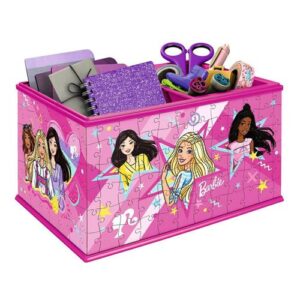 Puzzle 3D Barbie de 216 pièces présenté comme une boîte de rangement