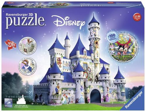 Puzzle 3D Château Disney de 216 pièces sur le thème du château