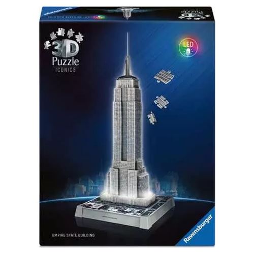 Puzzle 3D Empire State Building illuminé, modèle architectural à assembler en trois dimensions