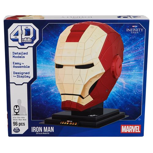 Puzzle 3D Iron Man représentant un casque inspiré du héros Marvel