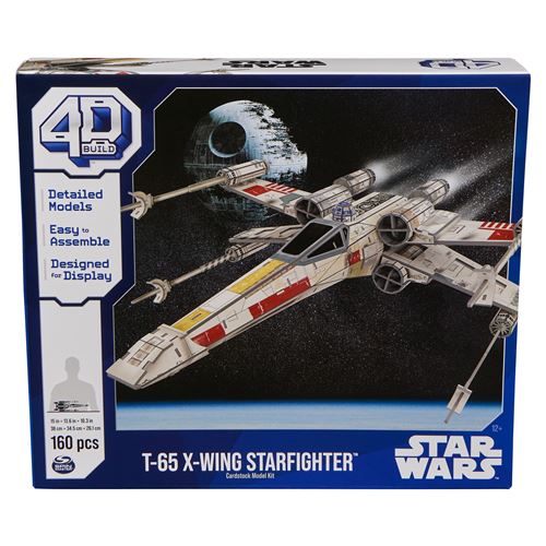 Puzzle 3D 4D Build X-Wing Star Wars composé de 160 pièces