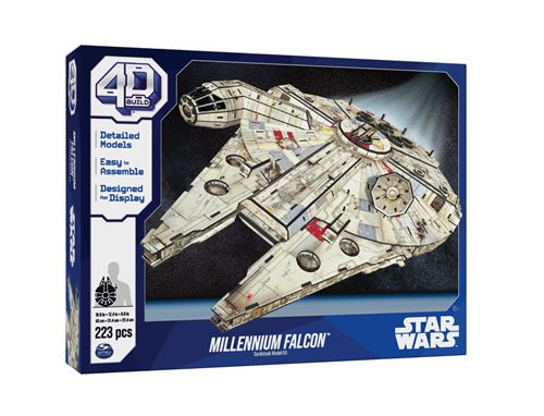Puzzle 3D Faucon Millenium Star Wars, modèle à assembler en volume
