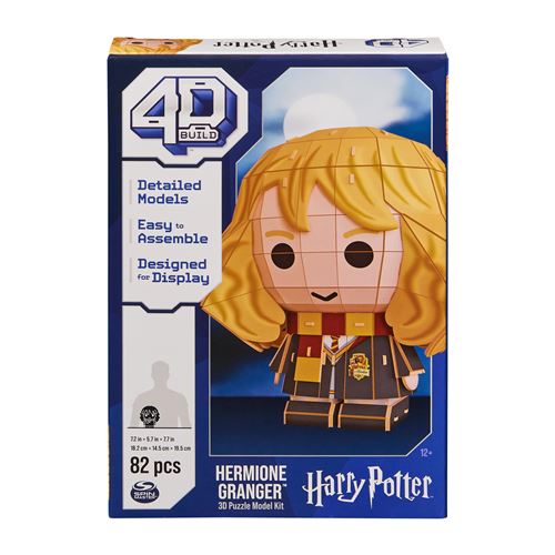 Puzzle 3D Hermione Granger 4D Build présenté dans un style chibi