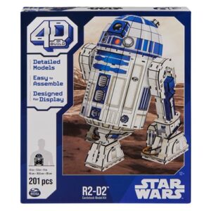 Puzzle 3D 4D Build R2-D2, modèle à assembler sur le thème Star Wars