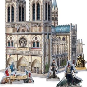 Puzzle 3D Assassin's Creed Notre Dame multicolore de 860 pièces