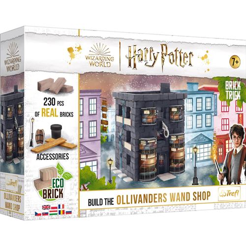 Puzzle 3D Brick Trick Ollivanders représentant le magasin de baguettes magiques