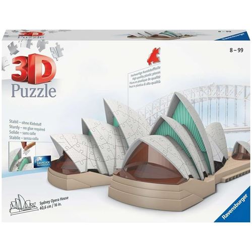 Puzzle 3D Building Opéra de Sydney, modèle en volume du monument australien