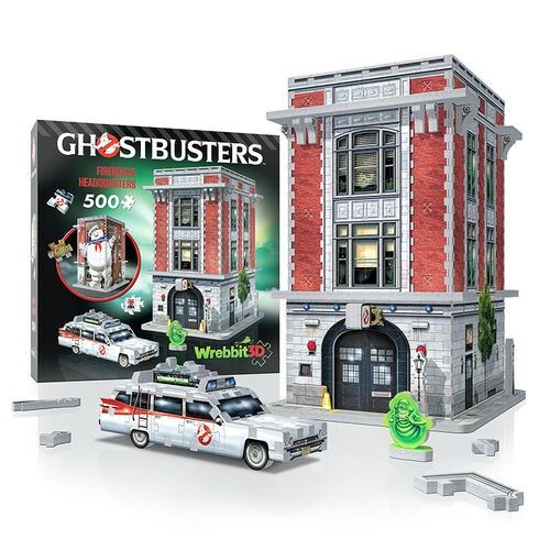 Puzzle 3D Ghostbusters représentant une caserne de pompiers à assembler en volume
