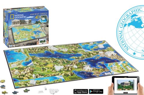 Puzzle 3D Grèce Ancienne présenté comme une activité d’assemblage en volume