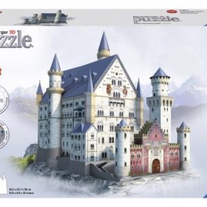 Puzzle 3D Neuschwanstein de 216 pièces sur le thème d’un château